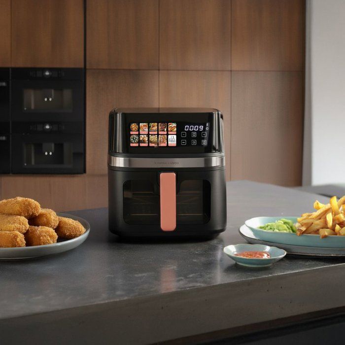 Friteuse sans huile - LIVOO x Marmiton - DOC343CO - 8 L - 1 700 W - 30 recettes via un QR code - Ecran digital 100% tactile