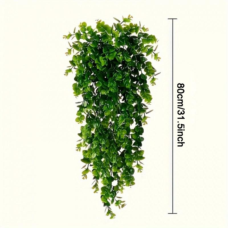 

1Pcs Artificial Rattan Eucalyptus Wall Hanging Simulation Greenery Fake Hanging Plants Vine Diy Home Outdoor Decor Plant зелёный
