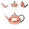 Copper Teapot Coffee Maker Stoves Top Water Kettle Boiler Jug