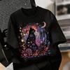 Russia Streetwear Unisex T Shirt Cute Lazy Cat Hip Hop Bear Rabbit Graffiti Multiple Cartoon Design Printed Cotton Graphic Tee
