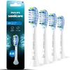 Sonicare C3 Premium Clean Regular Replacement Brush Heads Genuine Product White [Plaque Removal] (4 Pieces) HX9044/14