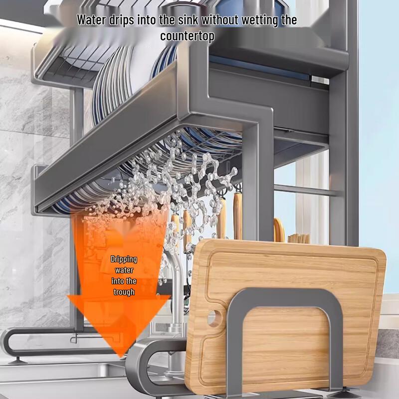 Beifu Over-the-Sink Double-Layer Dish Drying Rack