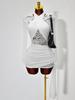Spring and Autumn New Ladies Sexy Spice Girls Solid Color Neck Strap Lace Perspective Long Sleeve Hip Wrap Dress