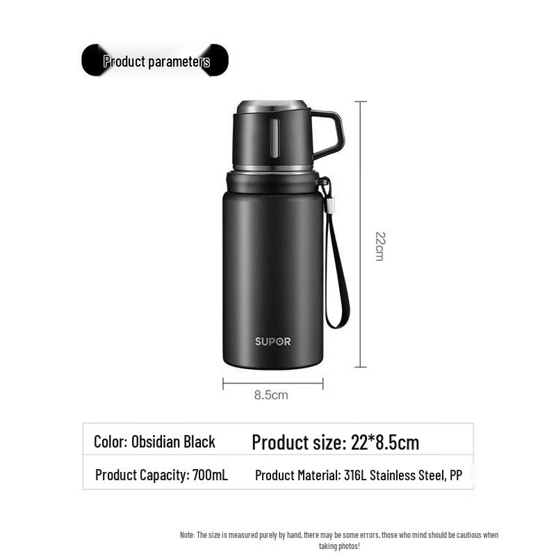 

SUPOR 316L Stainless Steel Portable Insulated Water Bottle