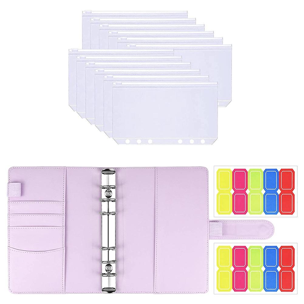 Jooehyer Budget Binder Mit Bargeldumschlägen - Leder Budgetplaner A7 Format