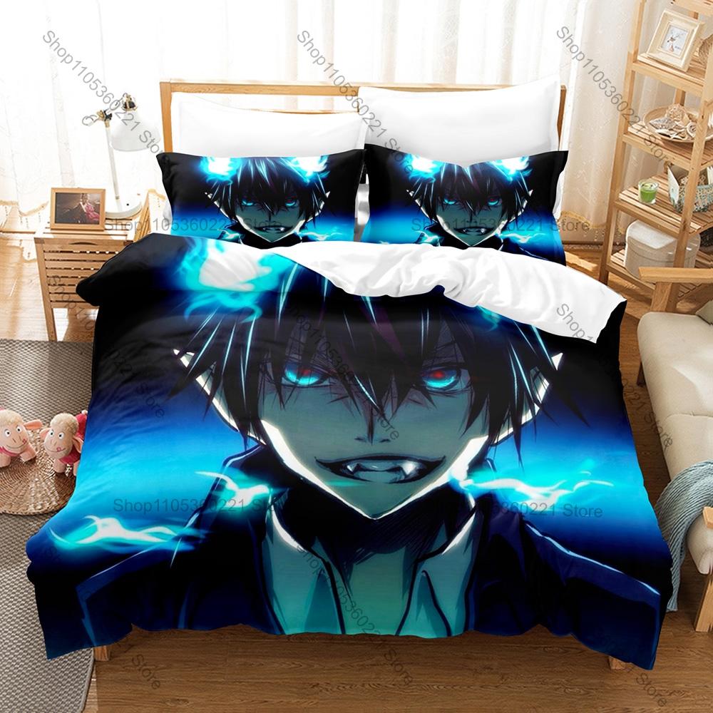 Cool Trinity Seven 3PCS Bedding Set Anime Girls Character Print Soft Microfiber Duvet Cover Pillowcase Bedroom Decor