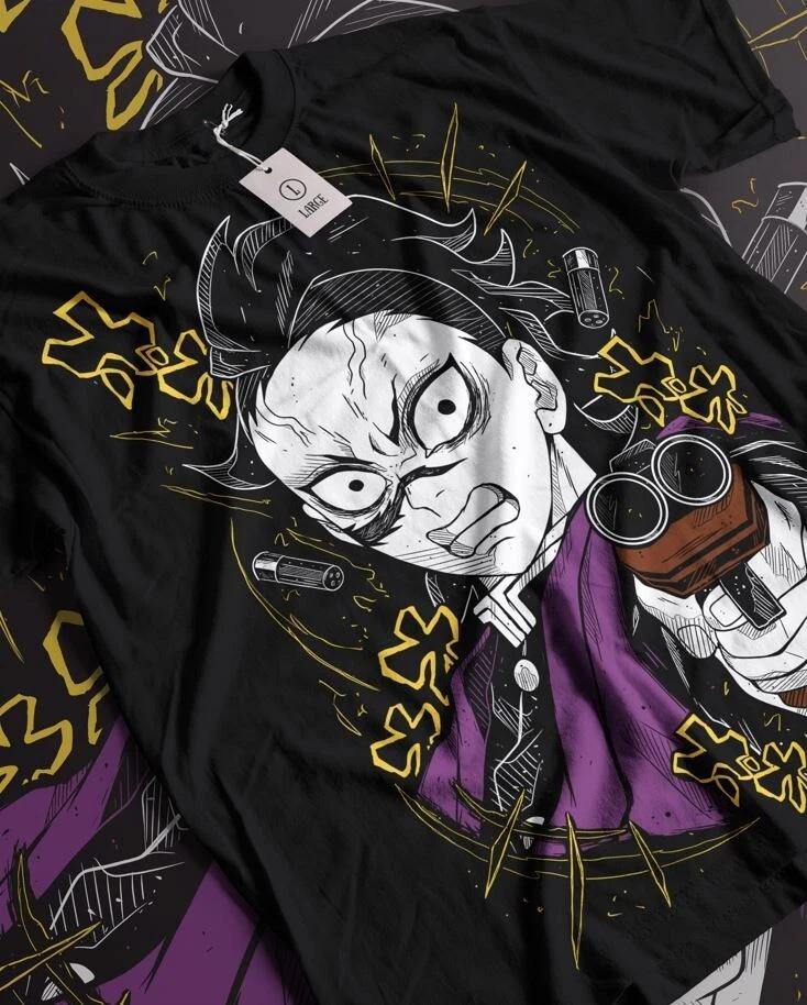 Genya Shinazugawa TShirt Kimetsu No Yaiba Demon Slayer Tanjiro Tee All Size S