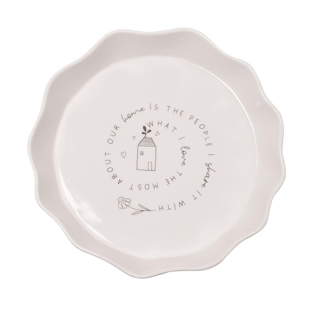 Moments Round Scolloped Flan Tray