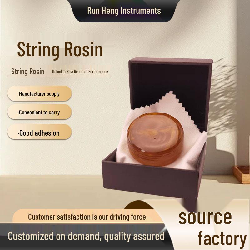 Universal Rosin Block for String Instruments: Portable & Professional for Violin, Erhu, and Cello Green Gold Rosin Block