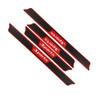 4Pcs Universal Car Rear Bumper Anti-Slip Mat Door Sill Anti-Scratch Strip Black