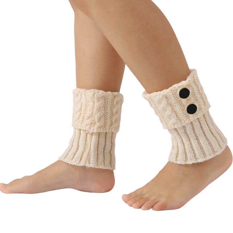 Women's Short Knitted Leg Warmers Acrylic Boot Cuffs for Superior Warmth Comfort Elastic Fit Ideal for Winter Activities