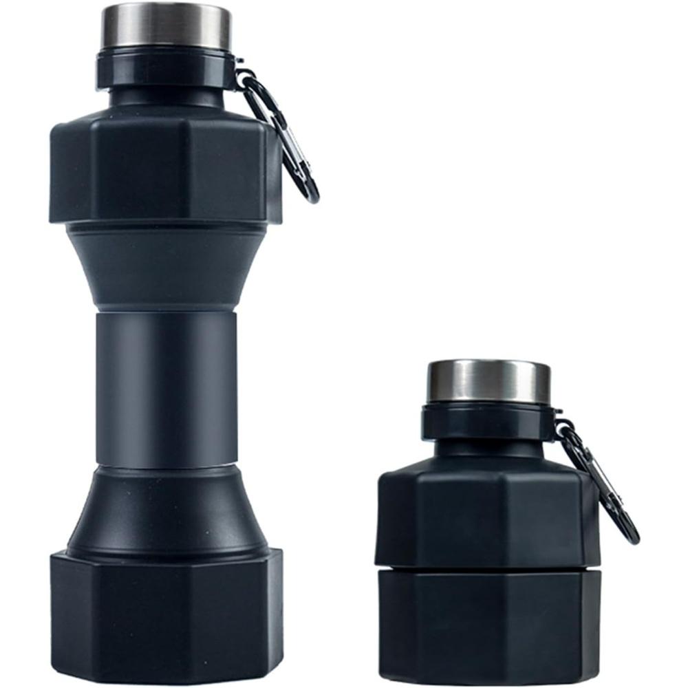 650ml Fitness Water Bottle Reusable Travel Cup Portable Travel Accessory Foldable Sports Gear Suitable for Cycling, Running, Fit