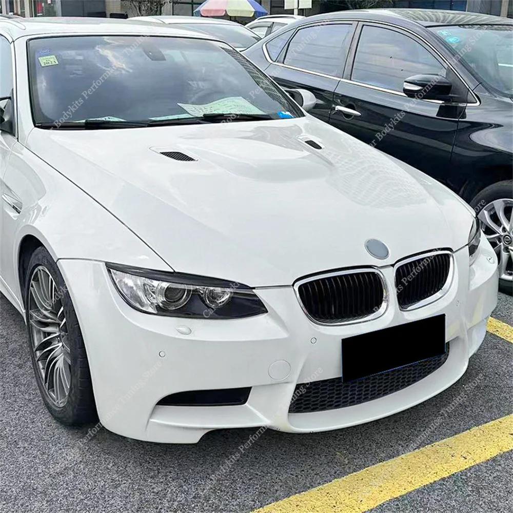 For BMW E92 E93 2Pcs ABS Gloss Headlight Evil Eyebrows Eyelids 3 Series 325i 330i 330d 335i 335d Pre-LCI 3D Stickers Tuning