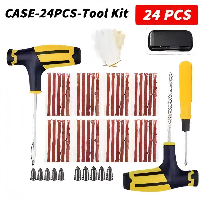 Automotive Emergency Rescue Kit Tyre Repair Kit Puncture Repair Kit, Anti-Puncture Kit Motorcycle, Puncture Repair Tool with Bag
