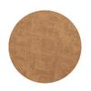 Japanese-style Cloth Pattern Leather Round Dining Table Mat, Double-sided Non-slip and Heat-insulating Dining Mat, Hotel Household Western Dining Mat
