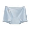 Antibacterial Long-Staple Cotton Boy Shorts: Mid-Rise, Body-Hugging, Extended Gusset, Peach-Skin Feel Women's Underwear