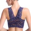 Las mujeres Deep V acogedor algodón llevaban ropa interior libre lencería femenina señora verano fino sujetadores push-up