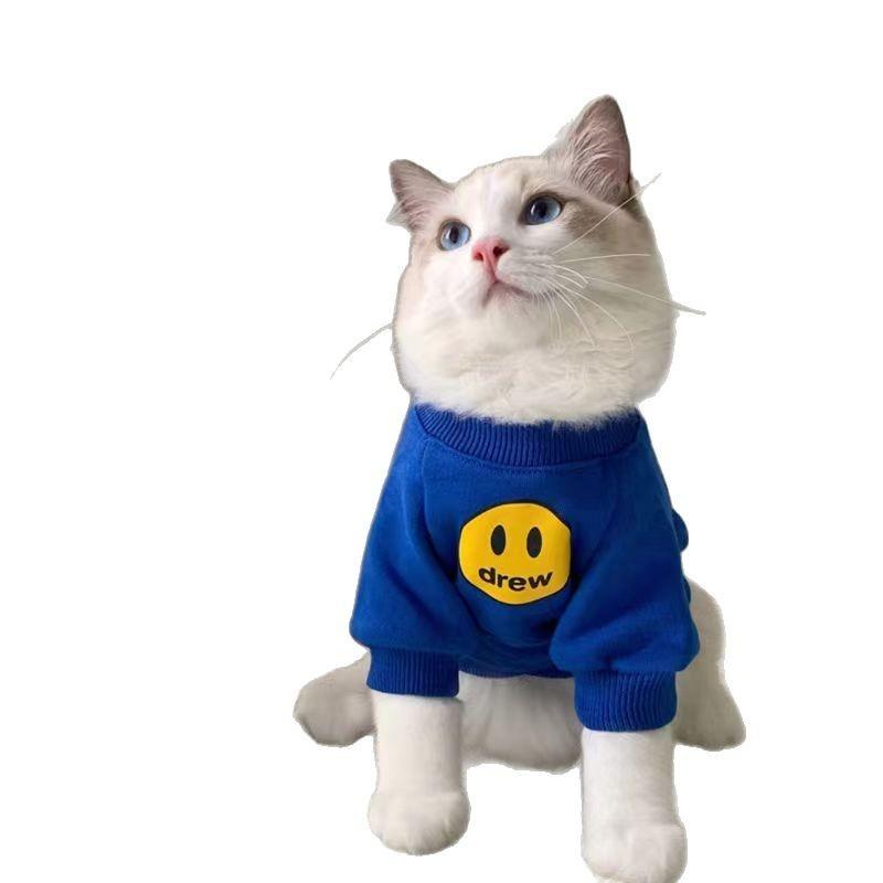 

Cute British Shorthair Blue Cat Autumn and Winter Little Kitten Pet Cat Winter Clothes Keep Warm S