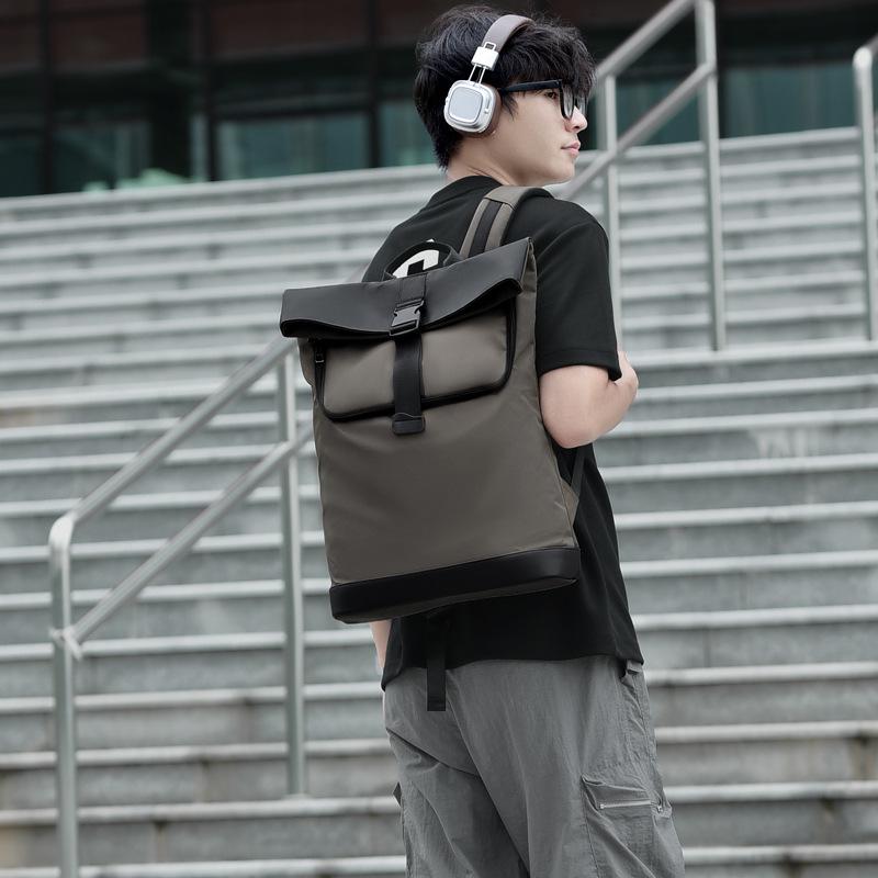 

Мужской рюкзак большой вместимости для колледжа 2025 года с затягивающимся шнурком и наплечной сумкой для ноутбука 14 inch