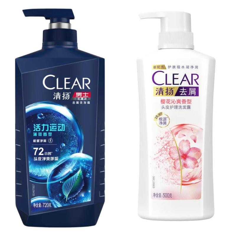 Clear Women s Cherry Blossom & Men s Sport Shampoo Set