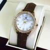Elegant Rhinestone & Mother-of-Pearl Ladies' Quartz Watch - Fashionable Gift