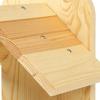 Squirrel House For Outside Wooden Large Capacity House With Roof Easy Refill Large Squirrel Feeder With Corn Cob Holder For Yard