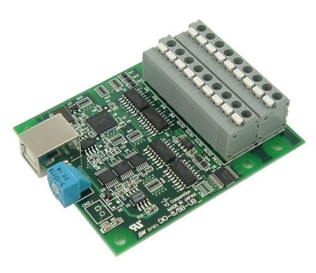 

Y2 USB compatible isolated digital board terminal block type 2.0 input/output DIO-8/8B-UBT