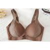 Plus Size Seamless Wireless Push Up Bra For Large Bust Women