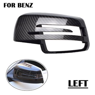 1pcs Replacement Carbon Fiber Pattern Rearview Side Mirror Cover Caps For Mercedes Benz W176 W246 W204 W212 W221 C117 X204