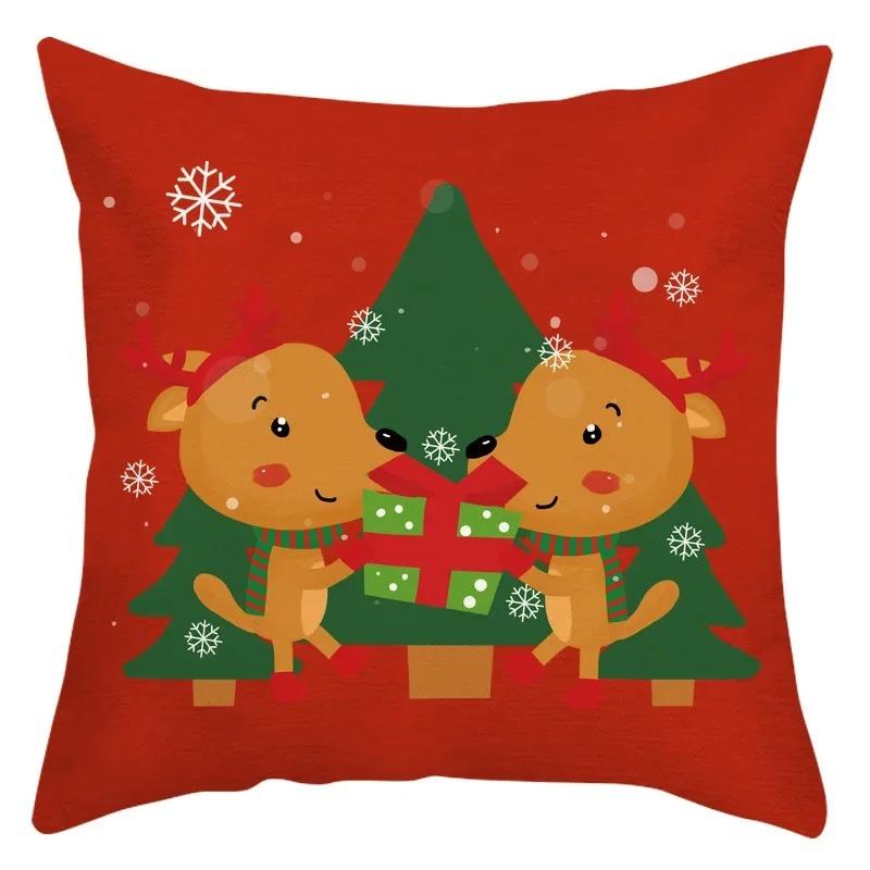 

Наволочки с рождественской тематикой Аксессуары для автомобиля Офис Санта-Клаус Гостиная Диван Домашние наволочки 40x40cm