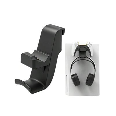 Cargador de Mando PS5 2 en 1 con Soporte para Auriculares Estación de Carga Inteligente para Mando PS5