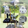 Bonito Desenho Animado Animal Pelúcia Capa de Cabeça de Golfe Macia Híbrida Capa para Driver Acessórios para Taco de Golfe Presente Esporte de Golfe Fácil de Usar Design Único