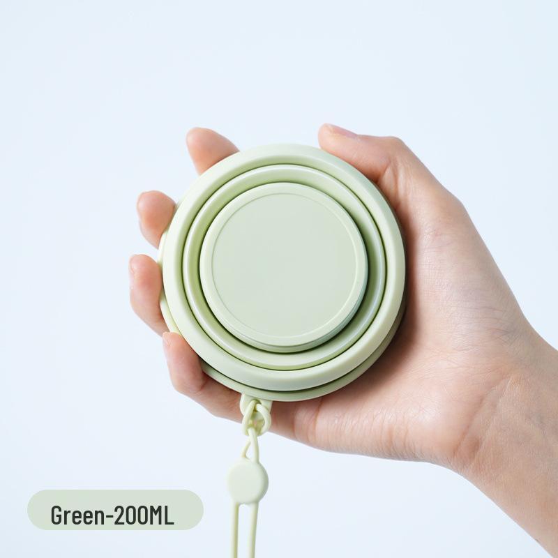 Portable Food-Grade Silicone Folding Travel Cup - Leakproof, Telescopic Mouthwash Cup