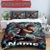 3pcs Duvet Cover Set (1*Duvet Cover + 2*Pillowcase, Without Core), Custom Name Final Fantasy Pattern Bedding Set, Home Bedroom Decor Gift