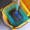 32Qt Heavy Duty Squeezer Mop Bucket with Side Press Wringer for All-In-One Floor Cleaning Ideal for Household Restaurant