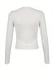2025 Sexy Lace Trim Long Sleeve T-shirt - European & American Sizes, Autumn Pure Desire Base Layer