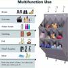 Wall-Mounted Multi-Layer Foldable Shoe and Sundry Storage Bag
