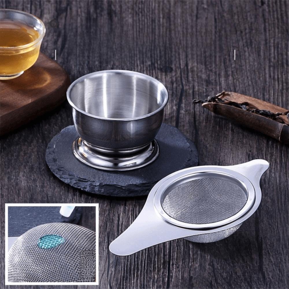 With Handle Tea Strainer Set Stainless Steel Hanging Tea Infuser Leaf Teapot Filter  Household