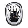 For Renault For Clio 4 Manual Shift Knob 5 Speed Gear Head ABS Replacement