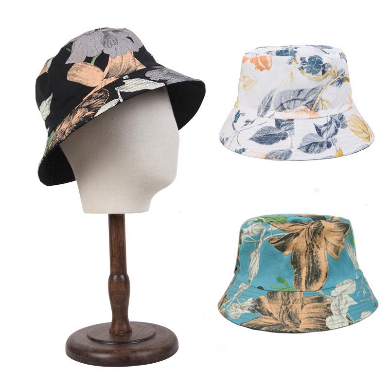 Versatile Style Hat Leaf Pattern Womens Sunshade Hatscaps Fishermans