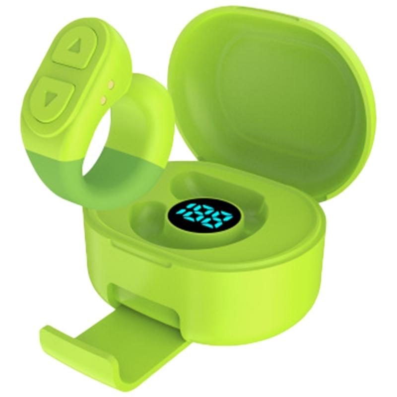 Bluetooth-compatible Remote Control Page Turner,Electronic Wireless Media Button Remote Selfie Control