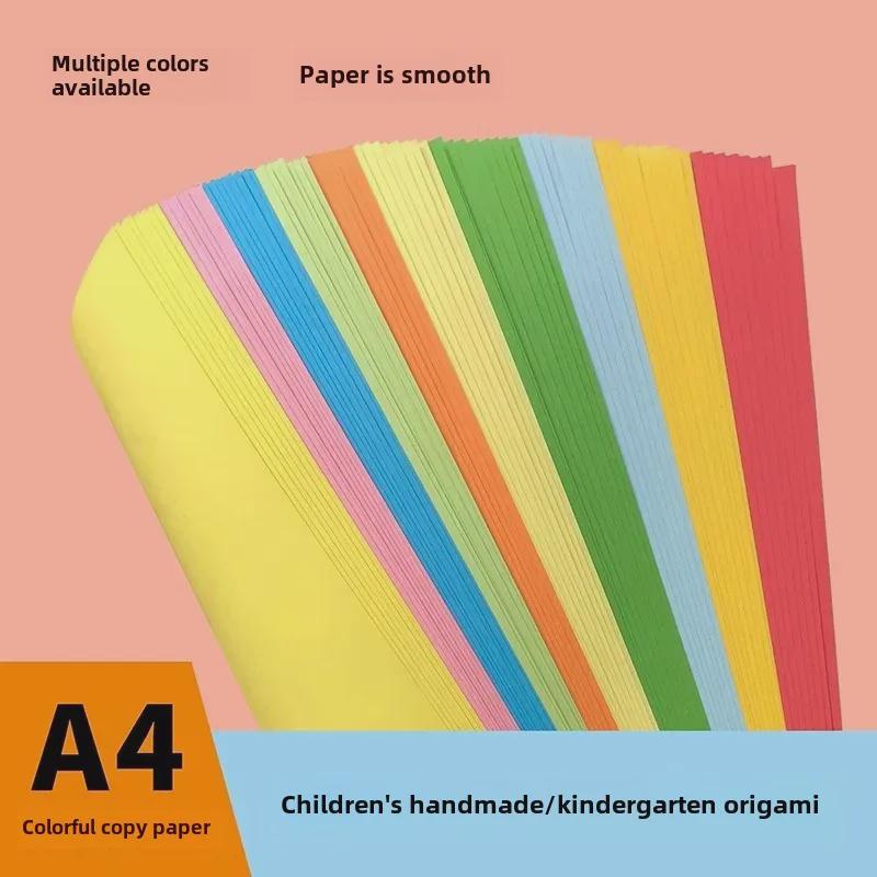 Origami, Anaokulu El Sanatları, Öğrenci Projeleri ve Kağıt Kesimi için Ücretsiz Kargo A4 Renkli Fotokopi Kağıdı