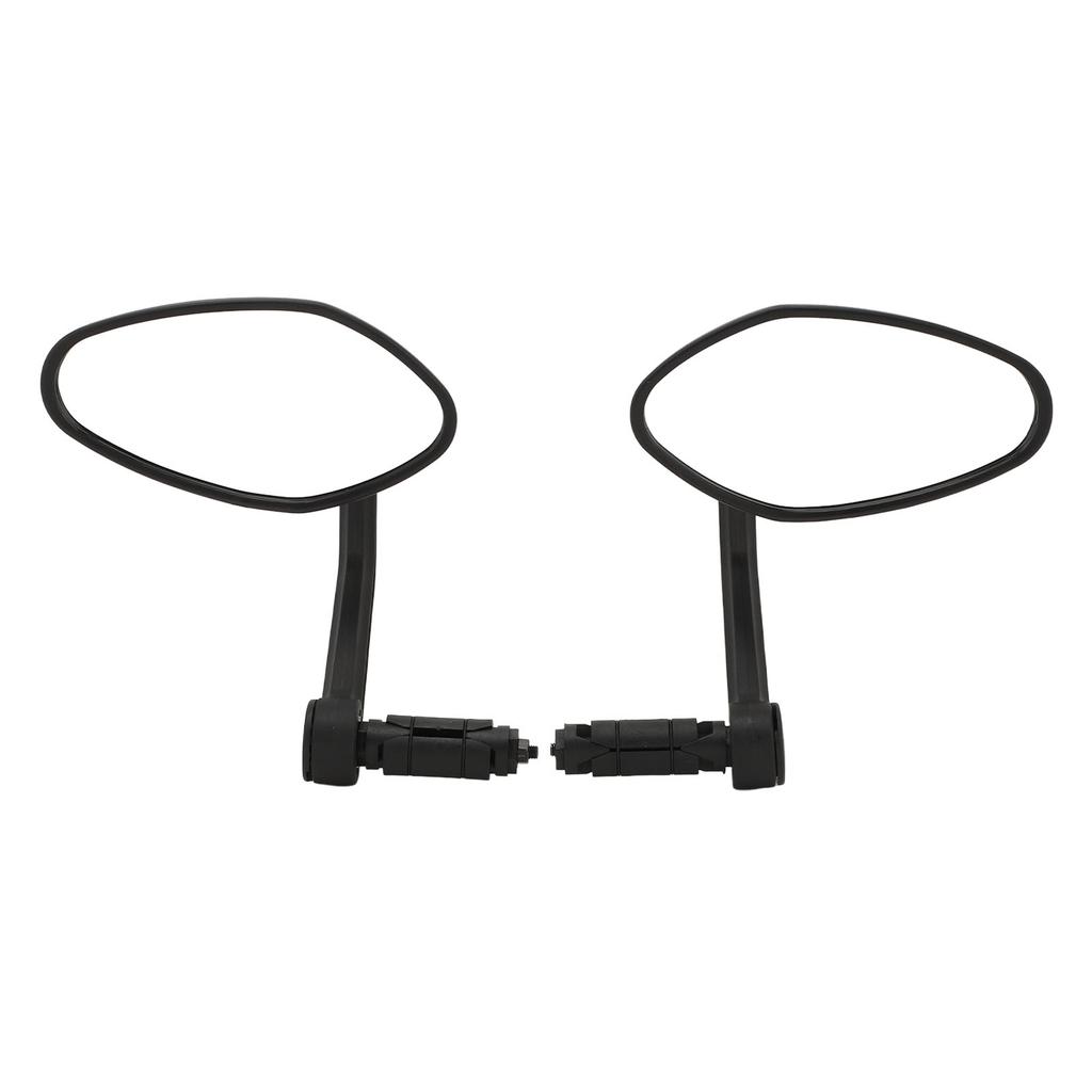 1 Pair Bike Rearview Mirrors 360 Degree Rotation Cycling Bar End Handlebar Mirror for Mountain Road