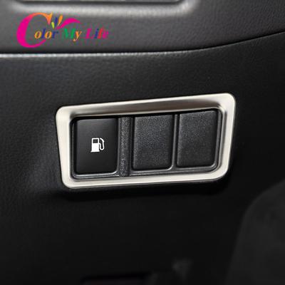Car Fog Light Adjustment Button Circle Trim Fuel Tank Switch Cover Sticker for Toyota CHR C-HR 2016 - 2023 LHD