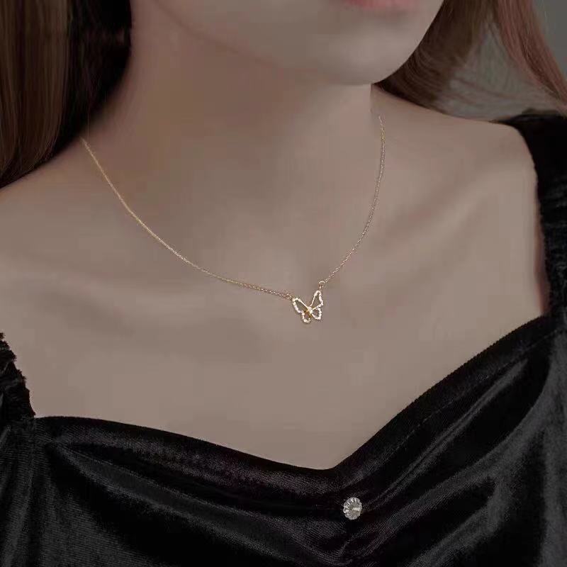 Buy Simple Korean Rhinestone Hollow Gifts Chocker Fashion Jewelry