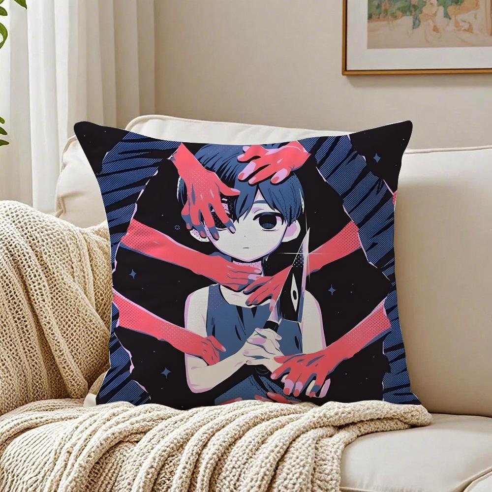 OOMORI Pillow Game Character Cushion Cushion Cover Pillowcase Antidustmite Living Room Sofa Decor Cushion Room