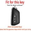 HIBEYO Smart Car Key Fob Cover for VW Volkswagen ID3 ID4 MK8 Golf 8 GTI Skoda Octavia Accessories with Keychian PVC Carbon Fiber Texture Key Case for