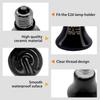 BNOSDM Reptile 75W Ceramic Heat Emitter,4 Pack Reptile Heat Lamp Bulbs,Non Light Emitting,Brooder Coop Heater Lamp Bulb for Amphibian Reptile Lizard