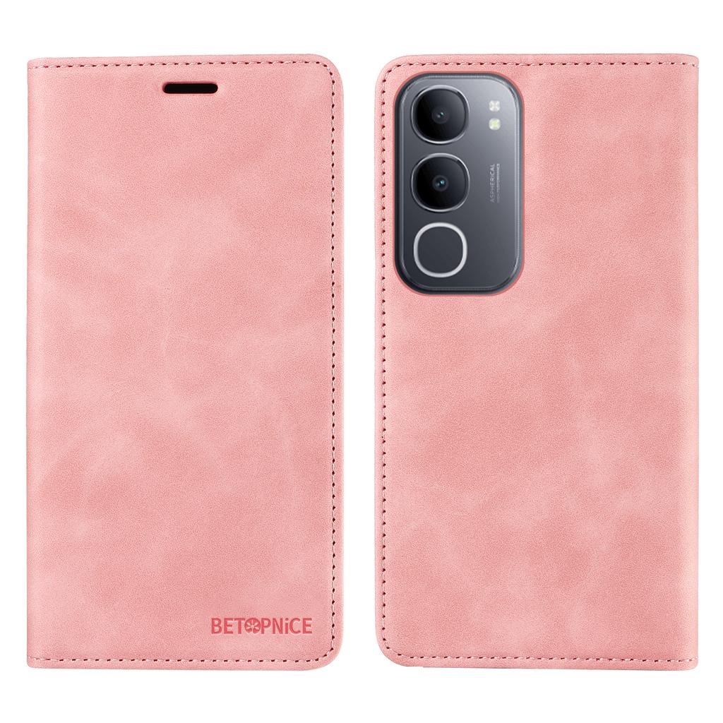 For vivo Y50 Case BETOPNICE Magnetic Closure RFID Blocking Wallet Stand Leather Phone Cover