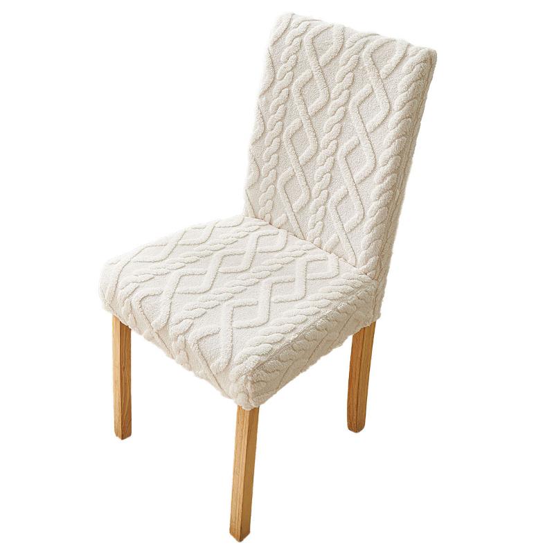 1PC Jacquard Craft Elegant Home Decor Comfortable Cable Knit Pattern Non-slip High Stretch Stain Resistant Multi-Color